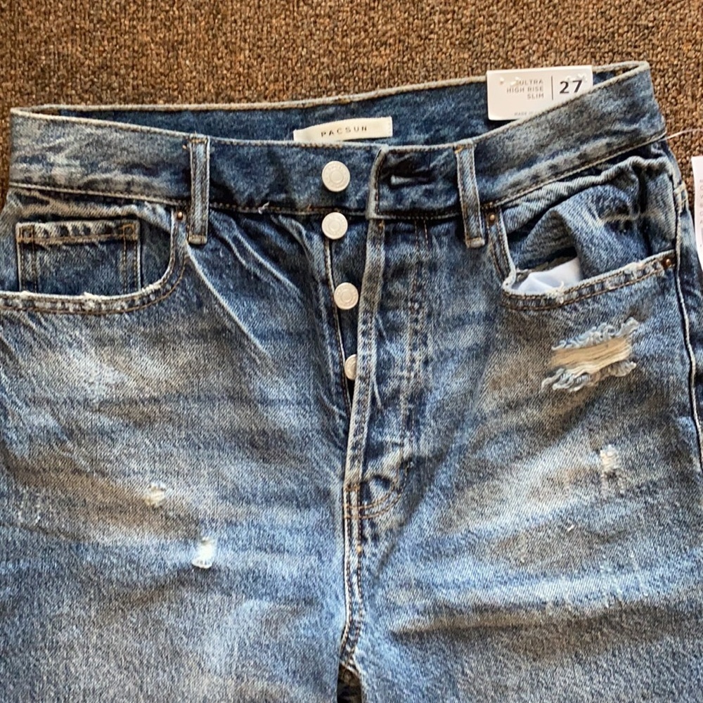 NWT PacSun Ultra High Rise Slim Jeans - Picture 5 of 6